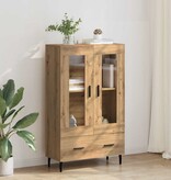 VidaXL Highboard Artisan Eiken 69,5 x 31 x 115 cm Bewerkt hout