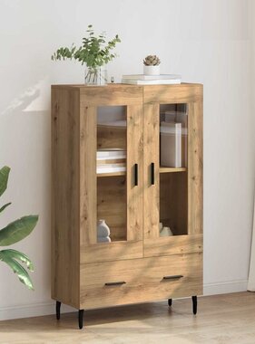 VidaXL Highboard Artisan Eiken 69,5 x 31 x 115 cm Bewerkt hout