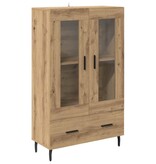 VidaXL Highboard Artisan Eiken 69,5 x 31 x 115 cm Bewerkt hout