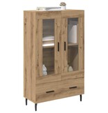 VidaXL Highboard Artisan Eiken 69,5 x 31 x 115 cm Bewerkt hout