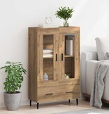 VidaXL Highboard Artisan Eiken 69,5 x 31 x 115 cm Bewerkt hout