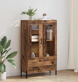 VidaXL Highboard Corona Oud Hout 69,5 x 31 x 115 cm Bewerkt hout