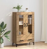 VidaXL Highboard Artisan Eiken 69,5 x 31 x 115 cm Bewerkt hout