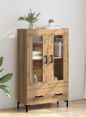 VidaXL Highboard Artisan Eiken 69,5 x 31 x 115 cm Bewerkt hout