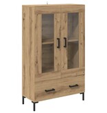 VidaXL Highboard Artisan Eiken 69,5 x 31 x 115 cm Bewerkt hout