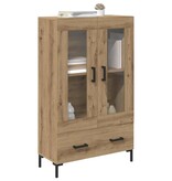 VidaXL Highboard Artisan Eiken 69,5 x 31 x 115 cm Bewerkt hout