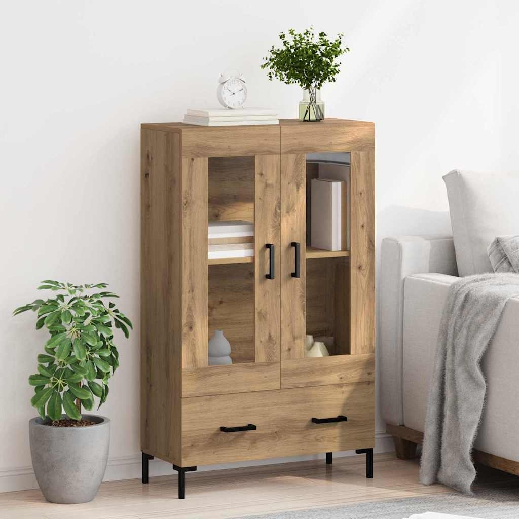 VidaXL Highboard Artisan Eiken 69,5 x 31 x 115 cm Bewerkt hout