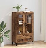 VidaXL Highboard met lade Oud Hout 69,5 x 31 x 115 cm Bewerkt hout