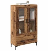 VidaXL Highboard met lade Oud Hout 69,5 x 31 x 115 cm Bewerkt hout