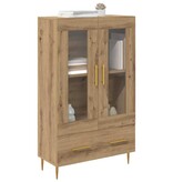 VidaXL Highboard met lade Artisan Eiken 69,5 x 31 x 115 cm