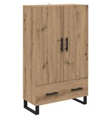 VidaXL Highboard Artisan Eiken 69,5 x 30 x 115 cm Bewerkt hout