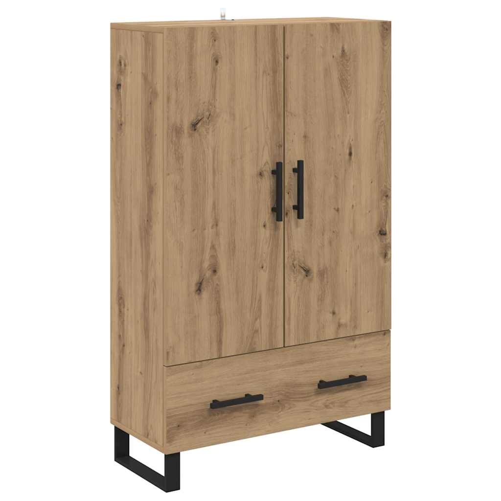 VidaXL Highboard Artisan Eiken 69,5 x 30 x 115 cm Bewerkt hout