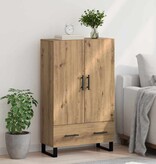 VidaXL Highboard Artisan Eiken 69,5 x 30 x 115 cm Bewerkt hout