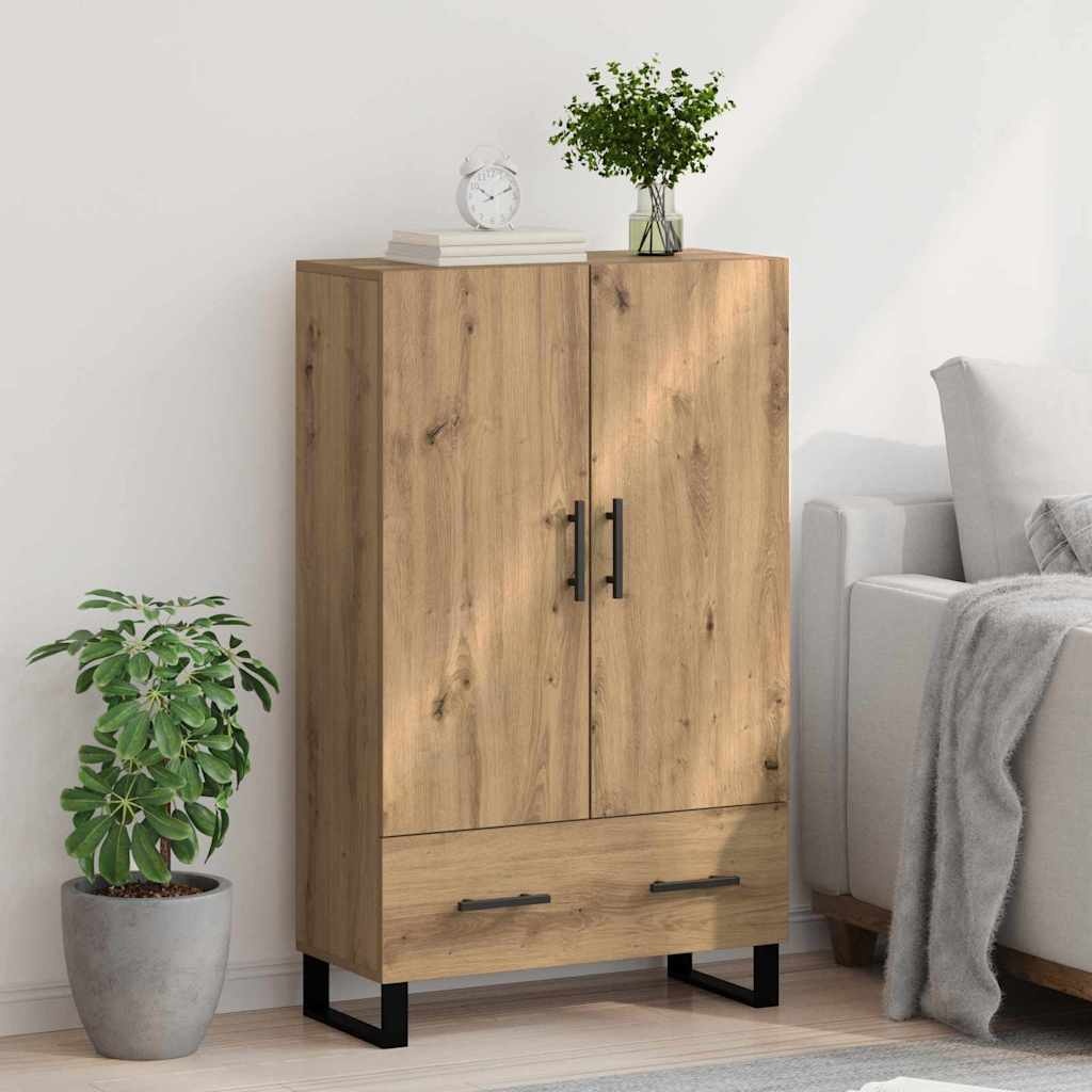 VidaXL Highboard Artisan Eiken 69,5 x 30 x 115 cm Bewerkt hout