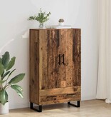 VidaXL Highboard met lade Oud Hout 69,5 x 30 x 115 cm Bewerkt hout