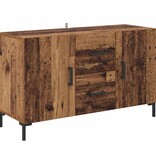 VidaXL Dressoir met lade Oud Hout 100 x 36 x 60 cm Bewerkt hout