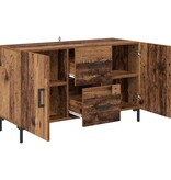 VidaXL Dressoir met lade Oud Hout 100 x 36 x 60 cm Bewerkt hout