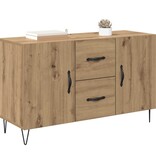 VidaXL Dressoir met lade Artisan Eiken 100 x 36 x 60 cm Bewerkt hout
