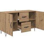 VidaXL Dressoir met lade Artisan Eiken 100 x 36 x 60 cm Bewerkt hout
