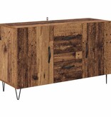 VidaXL Dressoir met lade Oud Hout 100 x 36 x 60 cm Bewerkt hout