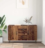 VidaXL Dressoir met lade Oud Hout 100 x 36 x 60 cm Bewerkt hout