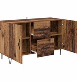 VidaXL Dressoir met lade Oud Hout 100 x 36 x 60 cm Bewerkt hout