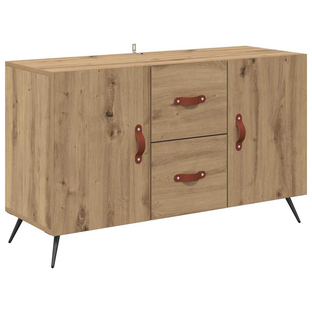VidaXL Dressoir met lade Artisan Eiken 100 x 36 x 60 cm Bewerkt hout