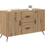 VidaXL Dressoir met lade Artisan Eiken 100 x 36 x 60 cm Bewerkt hout