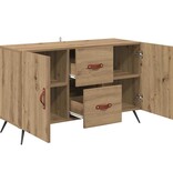 VidaXL Dressoir met lade Artisan Eiken 100 x 36 x 60 cm Bewerkt hout