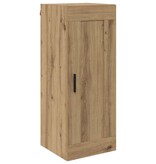VidaXL Wandkast Artisan Eiken 34,5 x 34 x 90 cm Bewerkt hout