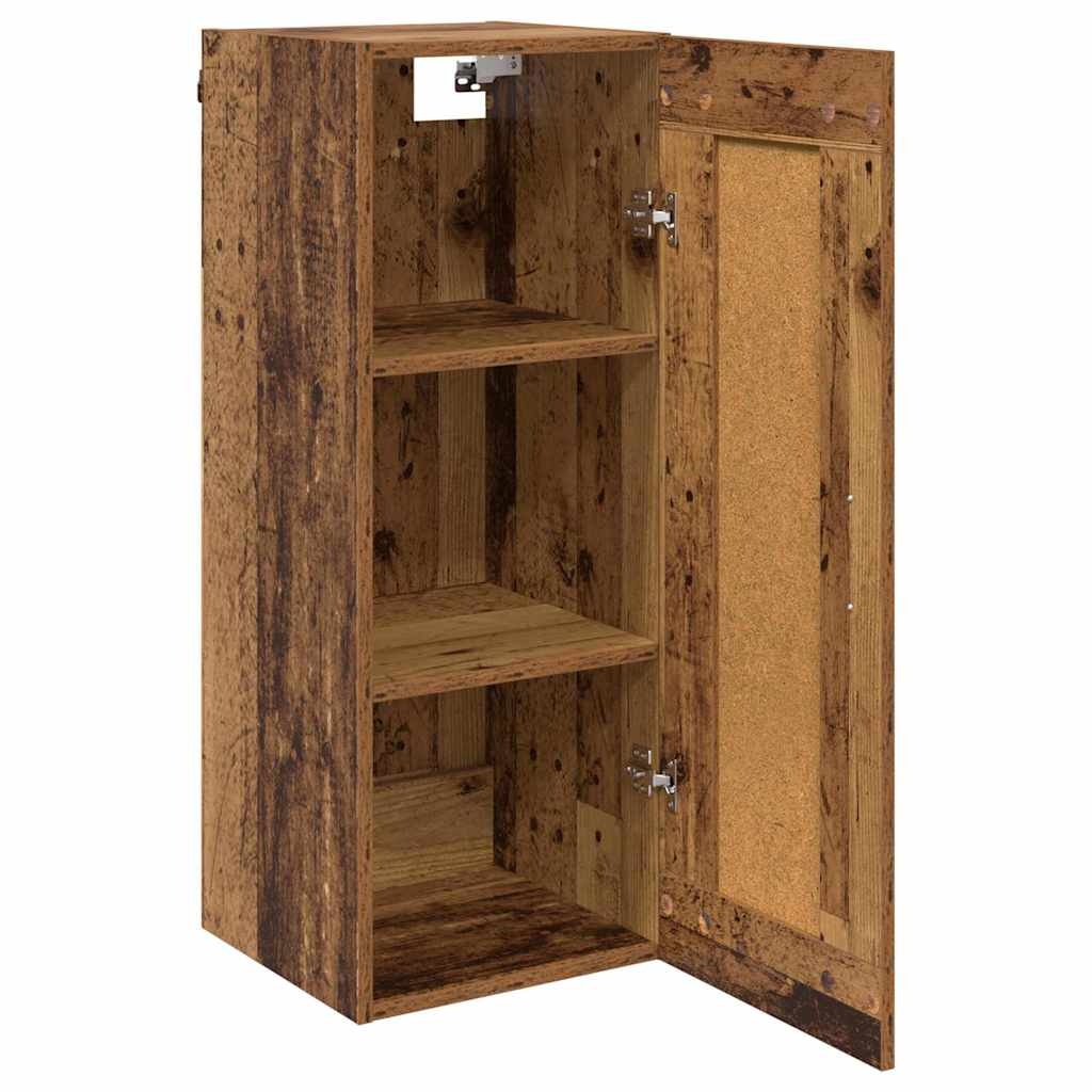 VidaXL Wandkast Oud Hout 34,5 x 34 x 90 cm Bewerkt hout