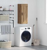 VidaXL Wandkast Artisan Eiken 34,5 x 34 x 90 cm Bewerkt hout