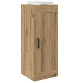 VidaXL Wandkast Artisan Eiken 34,5 x 34 x 90 cm Bewerkt hout