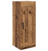 VidaXL Wandkast Oud Hout 34,5 x 34 x 90 cm Bewerkt hout