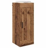 VidaXL Wandkast Oud Hout 34,5 x 34 x 90 cm Bewerkt hout