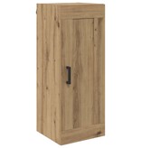 VidaXL Wandkast Artisan Eiken 34,5 x 34 x 90 cm Bewerkt hout