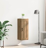 VidaXL Wandkast Artisan Eiken 34,5 x 34 x 90 cm Bewerkt hout