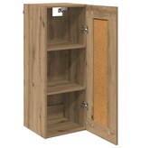 VidaXL Wandkast Artisan Eiken 34,5 x 34 x 90 cm Bewerkt hout