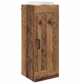 VidaXL Wandkast Oud Hout 34,5 x 34 x 90 cm Bewerkt hout