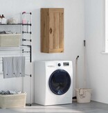 VidaXL Wandkast Artisan Eiken 34,5 x 34 x 90 cm Bewerkt hout