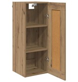 VidaXL Wandkast Artisan Eiken 34,5 x 34 x 90 cm Bewerkt hout