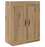 VidaXL Wandkast Artisan Eiken 69,5 x 34 x 90 cm Bewerkt hout