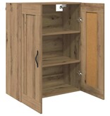 VidaXL Wandkast Artisan Eiken 69,5 x 34 x 90 cm Bewerkt hout