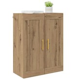 VidaXL Wandkast Artisan Eiken 69,5 x 34 x 90 cm Bewerkt hout