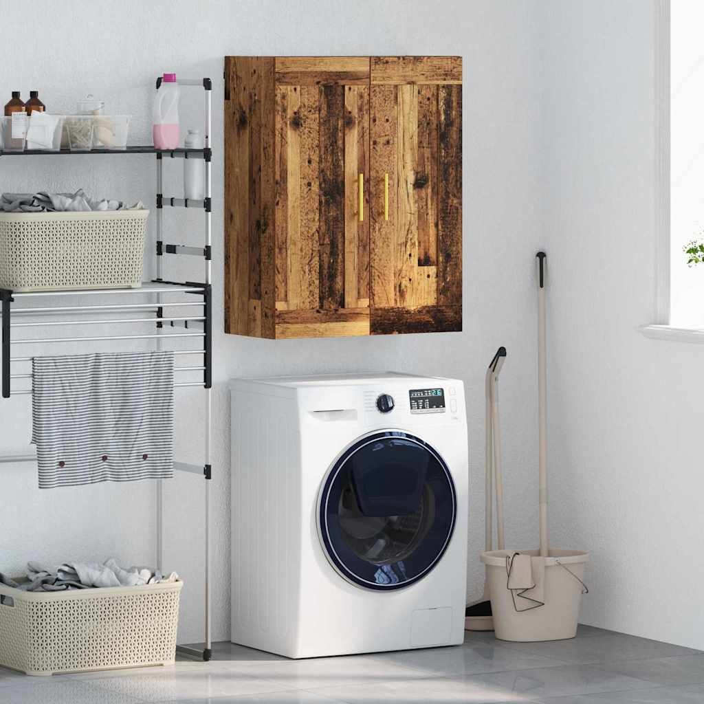 VidaXL Wandkast Oud Hout 69,5 x 34 x 90 cm Bewerkt hout