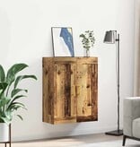 VidaXL Wandkast Oud Hout 69,5 x 34 x 90 cm Bewerkt hout