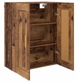 VidaXL Wandkast Oud Hout 69,5 x 34 x 90 cm Bewerkt hout