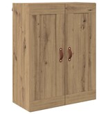 VidaXL Wandkast Artisan Eiken 69,5 x 34 x 90 cm Bewerkt hout