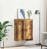 VidaXL Wandkast Oud Hout 69,5 x 34 x 90 cm Bewerkt hout