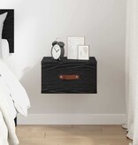 VidaXL Wandkastje Zwart Eiken 35 x 35 x 20 cm Bewerkt hout